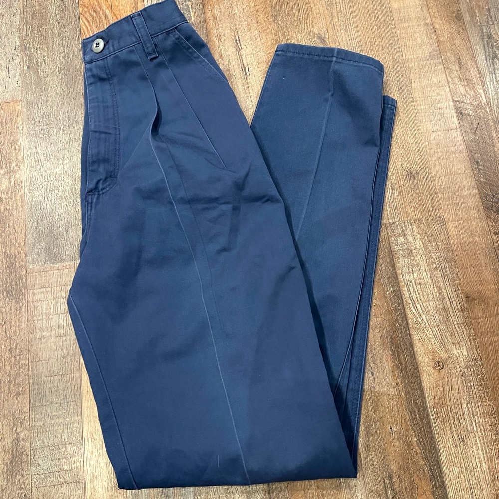 Blue Retro Wrangles Trousers